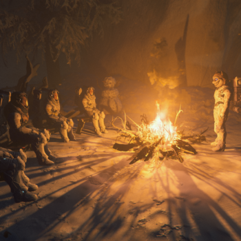 Storytelling by the campfire