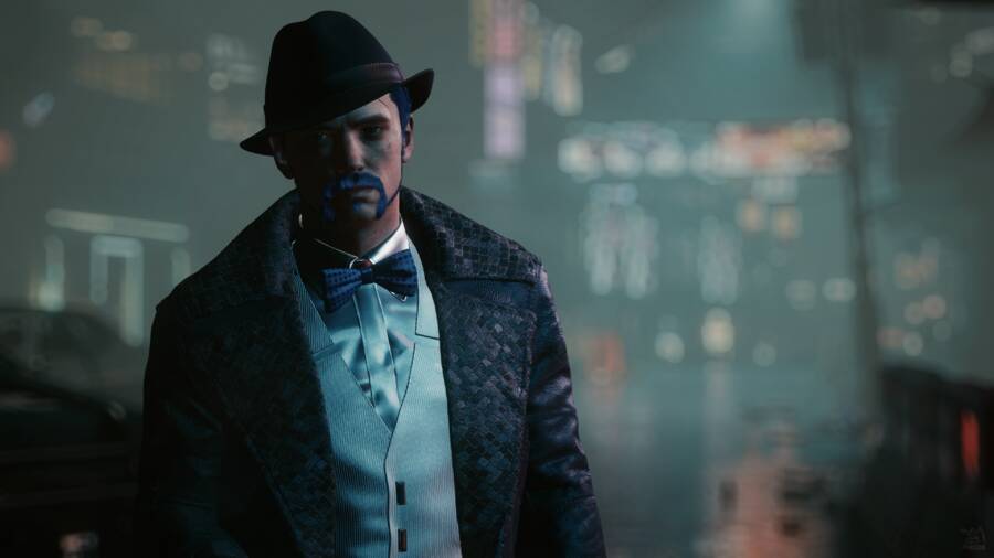 Cyberpunk 2077: Me, as V, playing Edward James Olmos as Gaff