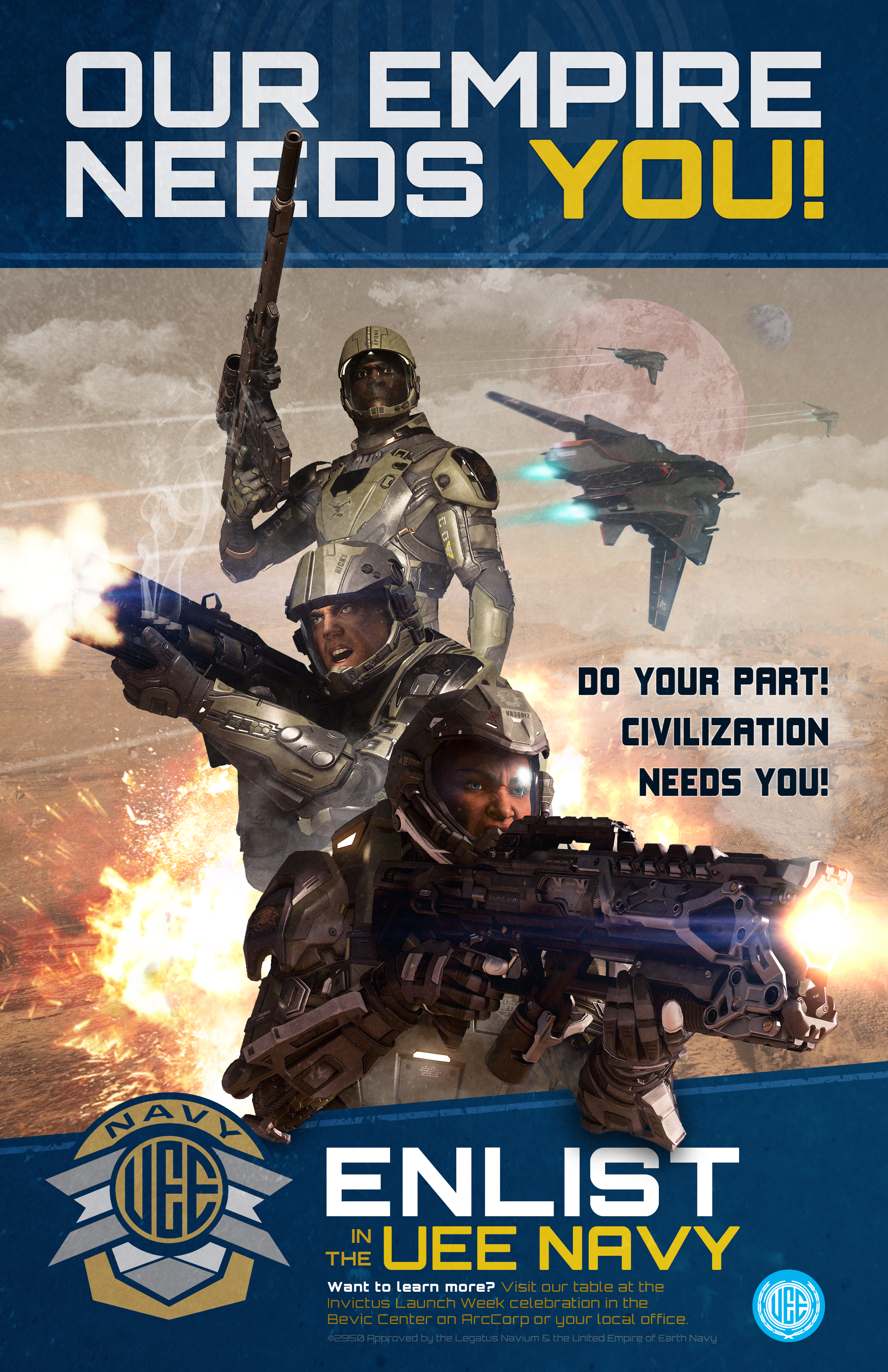 2950 Invictus Week UEE Navy Recruitment Poster