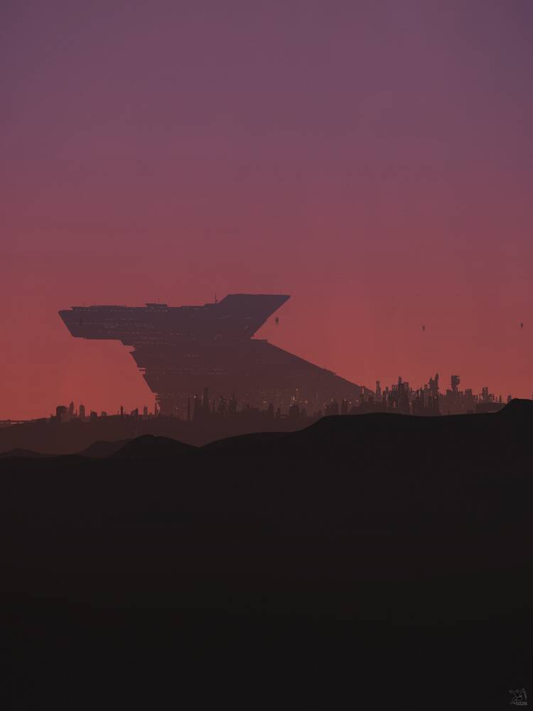 Star Citizen: Lorville at Dusk