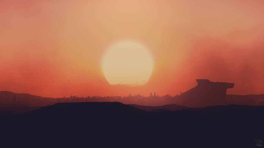 Star Citizen: Lorville Sunset