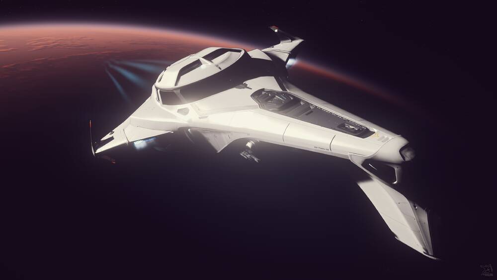 Star Citizen: 400i Leaving Hurston