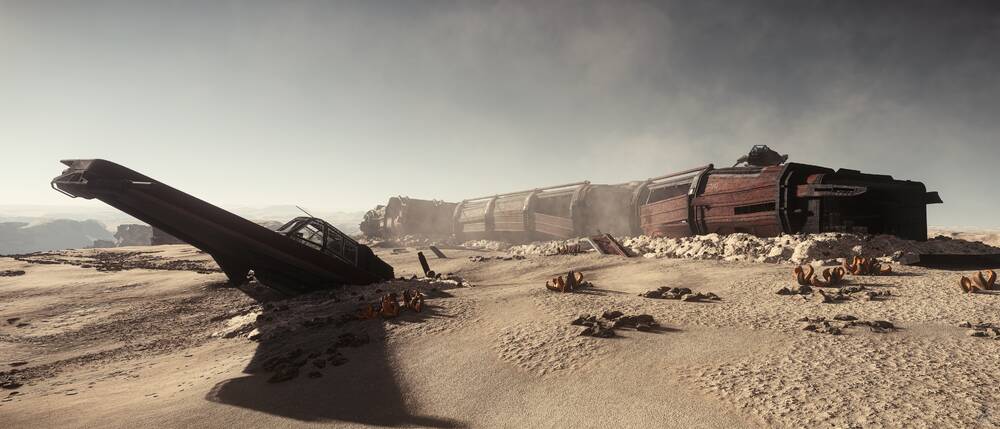 Star Citizen: Daymar Caterpillar Wreck N36