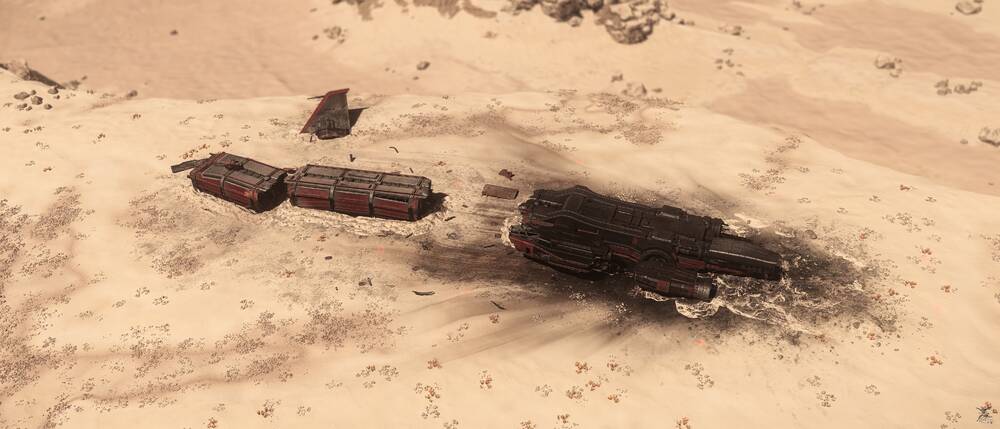 Star Citizen: Daymar Caterpillar Wreck N36