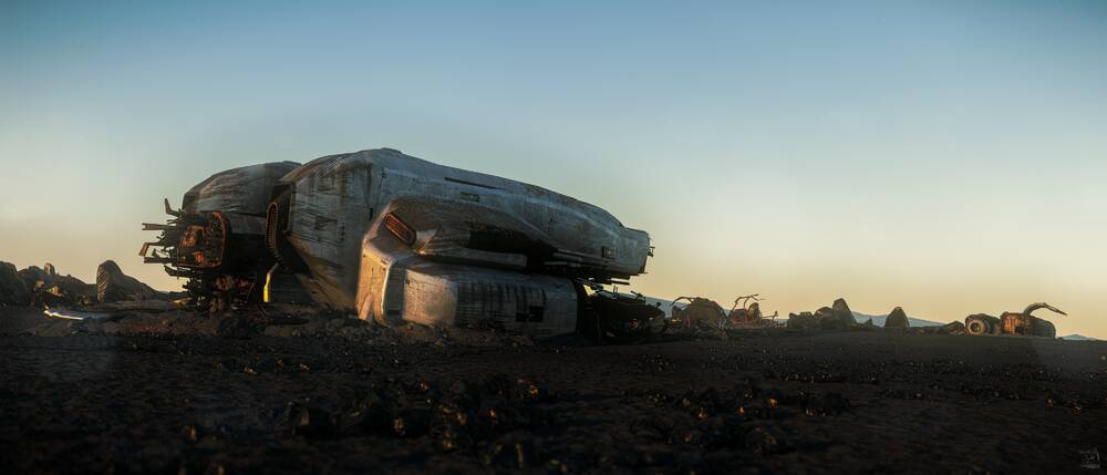 Star Citizen: microTech Starfarer Wreck N84