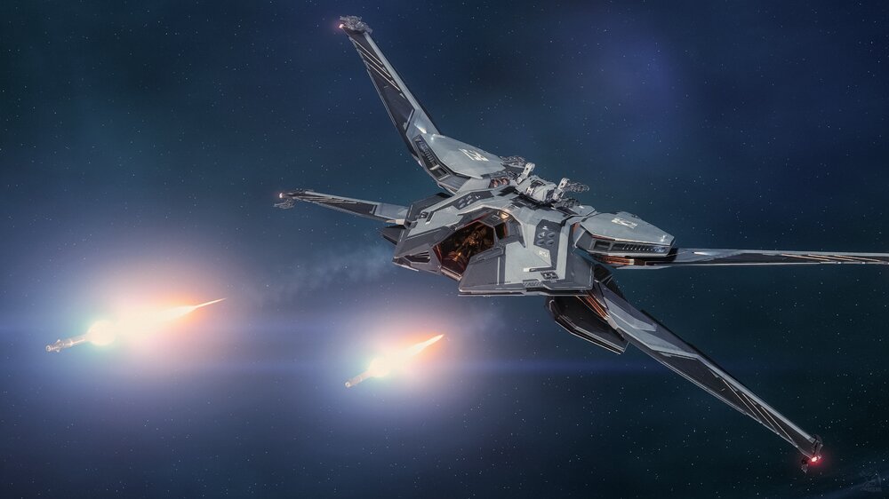 Star Citizen: Scorpius Firing Missiles 2