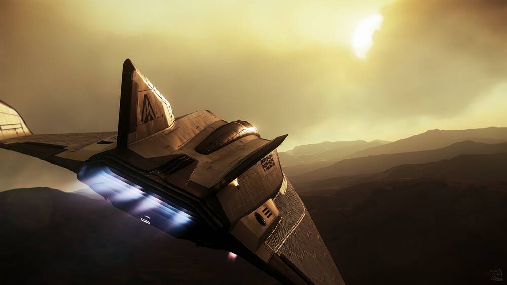 Star Citizen: Avenger and Hurston Sunset