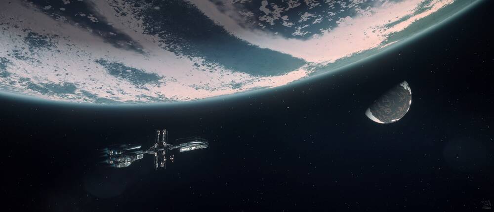 Star Citizen: Hull C Rounding Euterpe to Clio