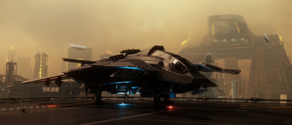 Star Citizen: F8C Landed at Lorville