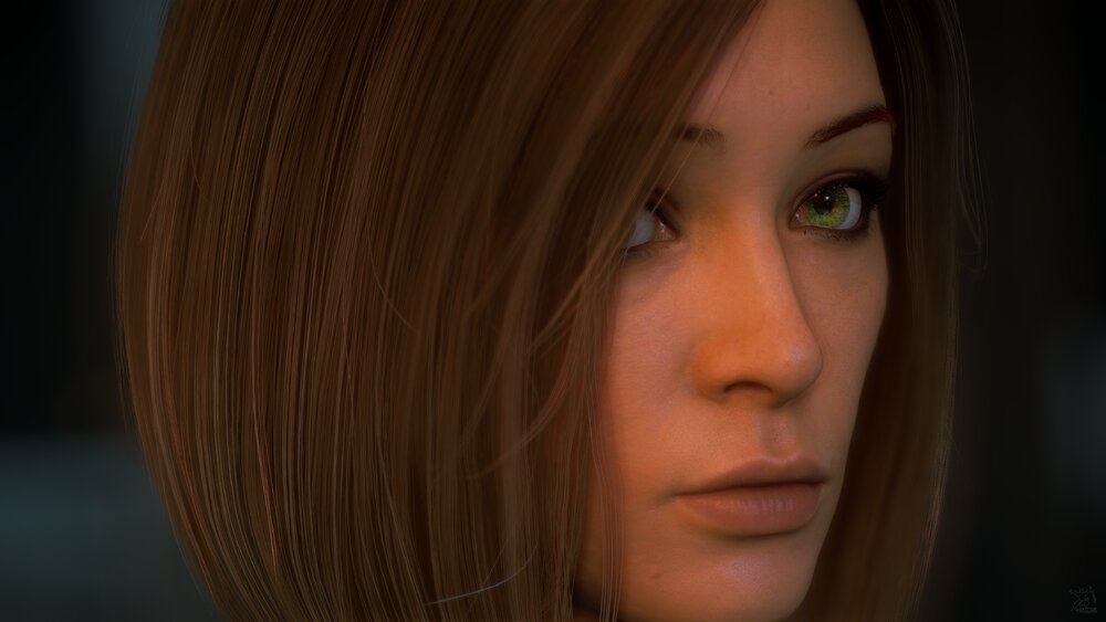 Star Citizen: Portrait of a Red-haired, Green-eyed Girl