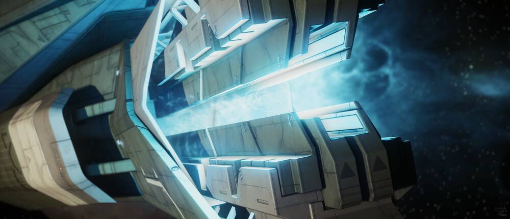 Star Citizen: Idris Railgun Charging