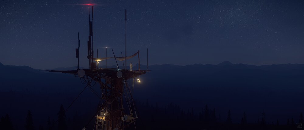 Star Citizen: Dunboro Tower at Night