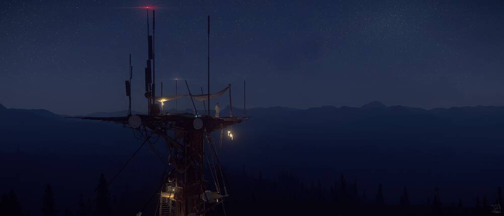 Star Citizen: Dunboro Tower at Night