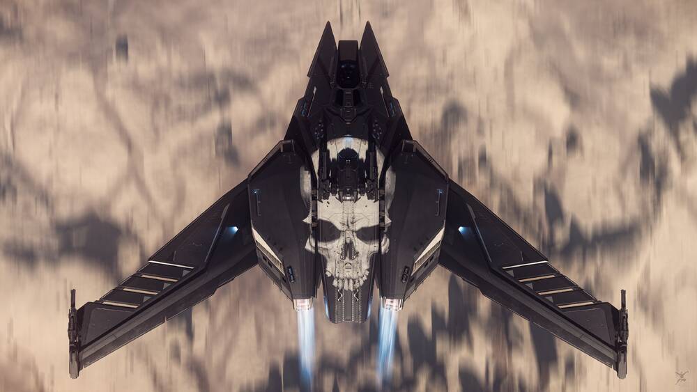 Star Citizen: Scorpius Skullcrusher Over Daymar