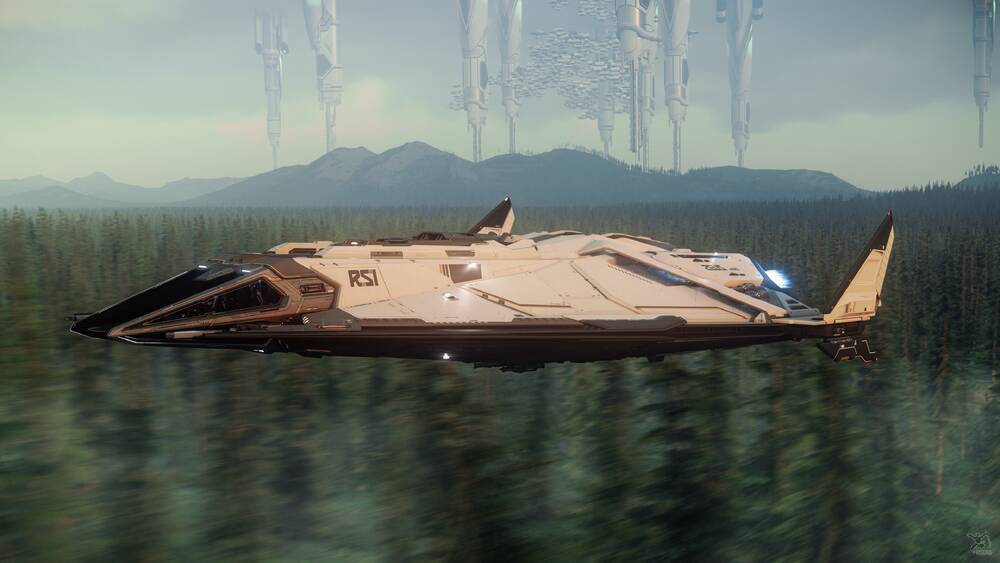 Star Citizen: Zeus ES Low Over the Treetops 