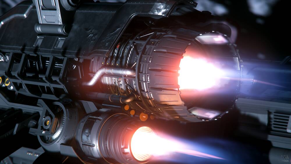 Star Citizen: IAE 2954 Close-Up - Corsair Engines