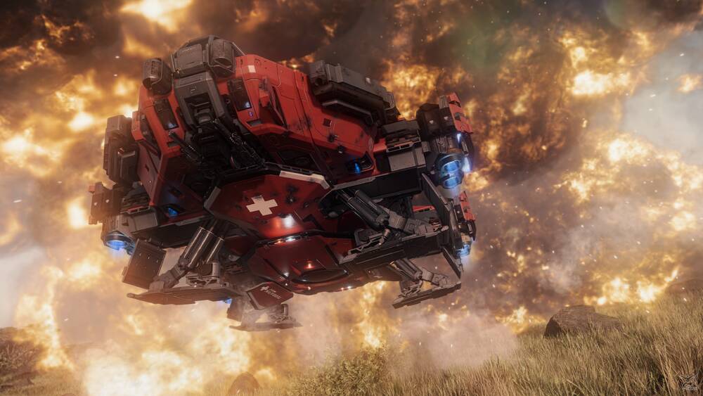 Star Citizen: Terrapin Medic Landing in a Combat Zone