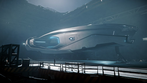 Star Citizen: 600i parked at Levski