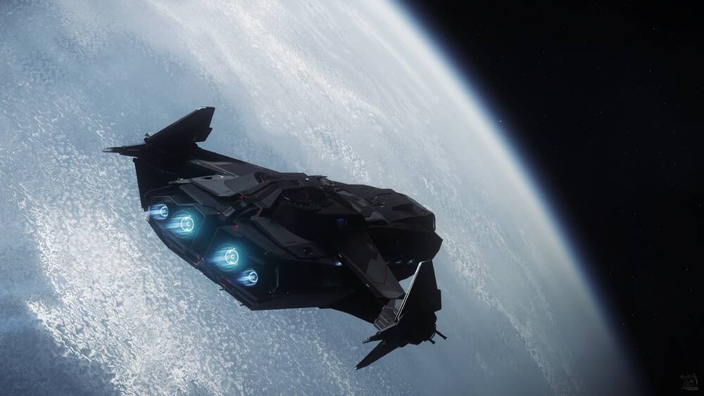 Star Citizen: Carrack over Lyria