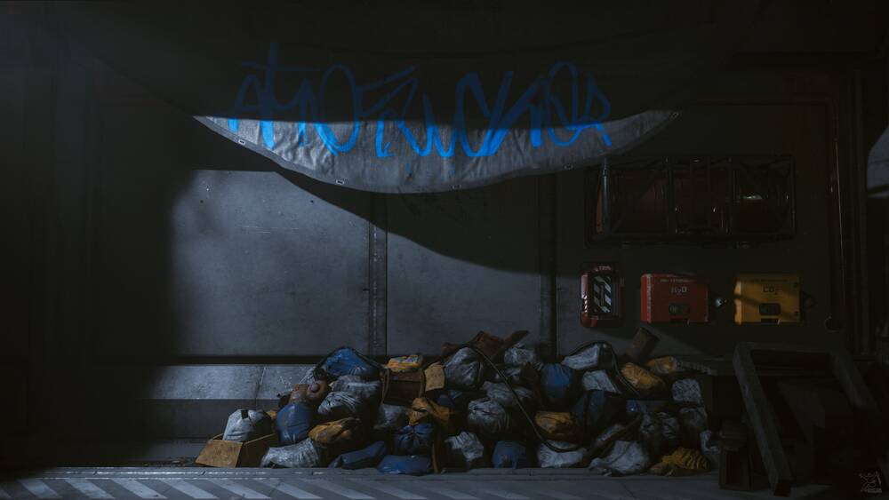 Star Citizen: Garbage Wall in Orbituary