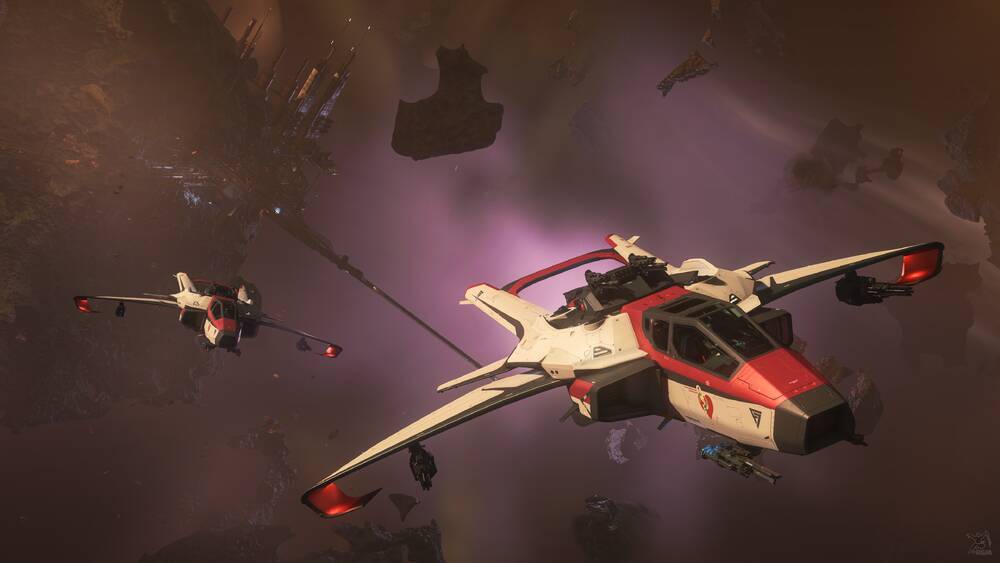 Star Citizen: Two F7C-M Mk II Super Hornets on Patrol