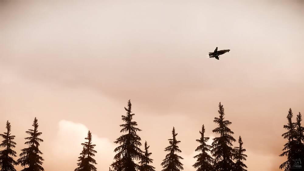 Star Citizen: M50 Over Trees