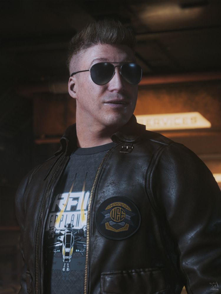 Star Citizen: Top Gun Pilot Portrait 1