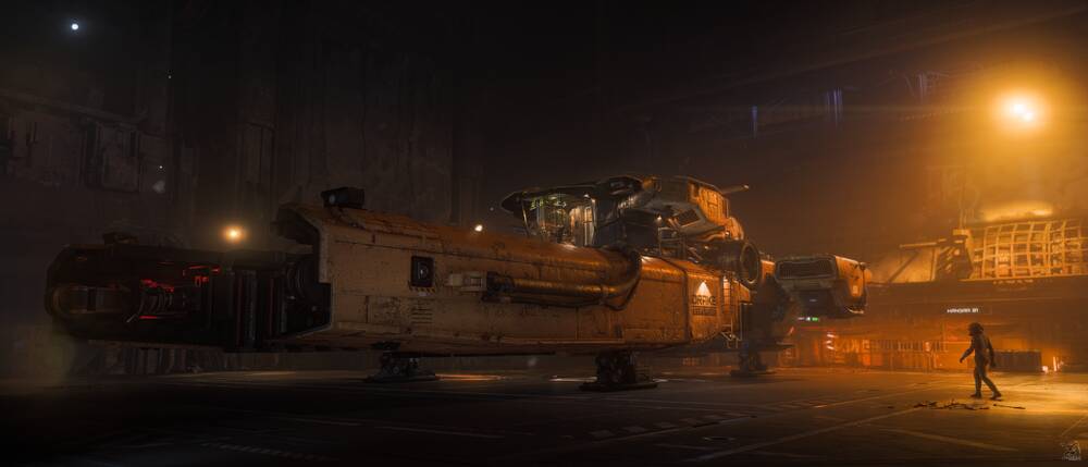 Star Citizen: Vulture in Hangar