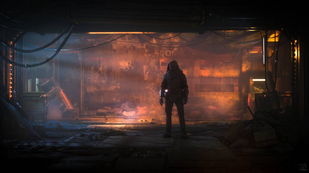 Star Citizen: Hooded Figure at Patch City